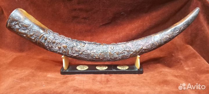 Старый Китай,рог плодородия,резьба дракон