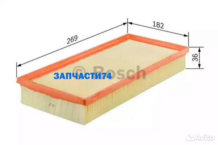 Фильтр воздушный\ Lexus LS/RX 06,bosch