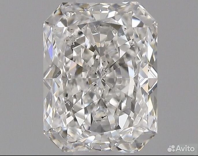 Природный бриллиант радиант, 0.50 ct