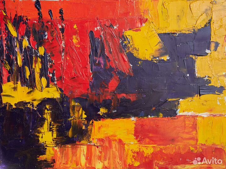 Картина маслом на холсте. Абстракция №1