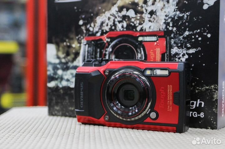 Цифровой фотоаппарат Olympus Tough TG-6 Красный