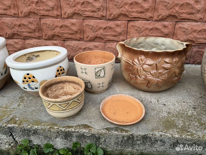 Горшки керамические цветочные