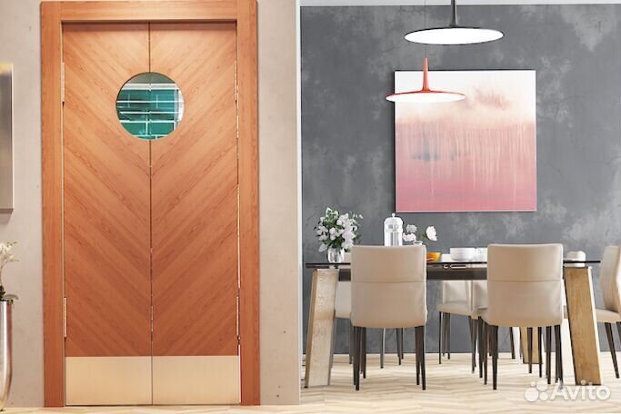 Двери маятниковые одностворчатые и двустворчатые