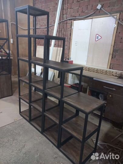 Полки стеллажи в стиле лофт