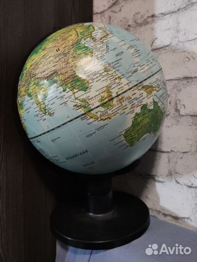 Глобус Proff с физ. картой Земли и рельеф. поверх
