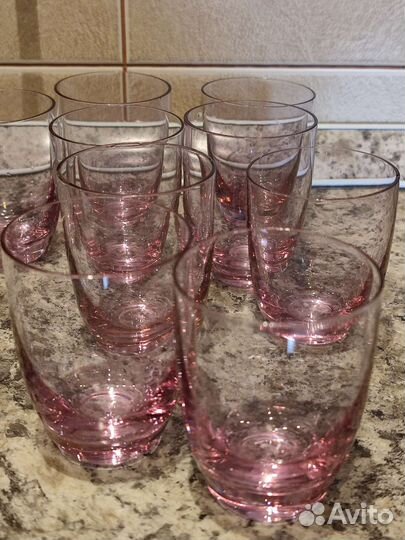Бокалы цветное стекло СССР