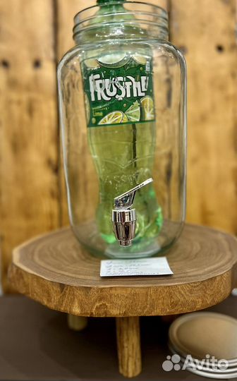 Новые стеклянные лимонадники с краном по 3 л