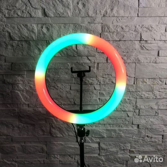 Кольцевая лампа RGB 33 см