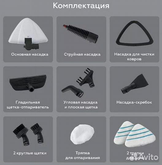 Паровая швабра BQ SM1000 2 в 1