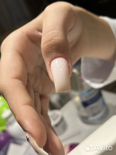 Маникюр наращивание ногтей