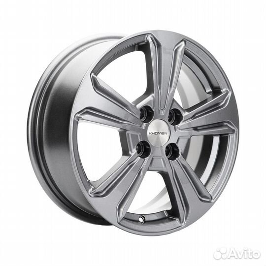Литые диски 6x15 4x100 60.1 ET50 khomen KHW 1502 gray