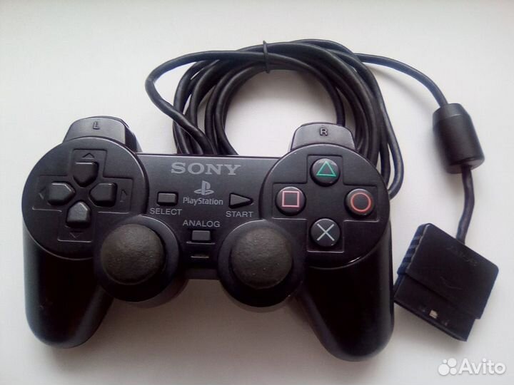 Sony PS2 по частям: Пульт Шнуры Джой Кабели Почта