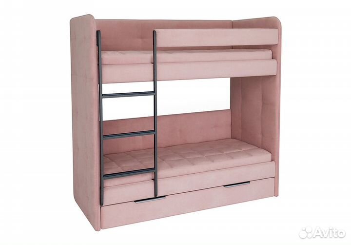 Двухъярусная мягкая кровать