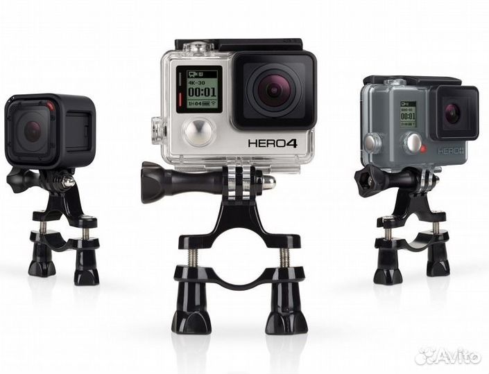 Крепление экшен камер GoPro на Велосипед / Байк