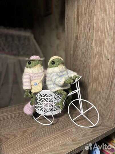 Вязаная лягушка