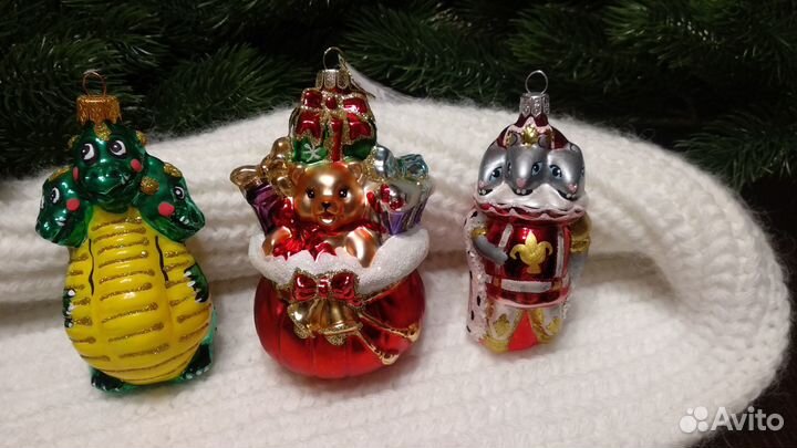 Елочные игрушки стекло новые