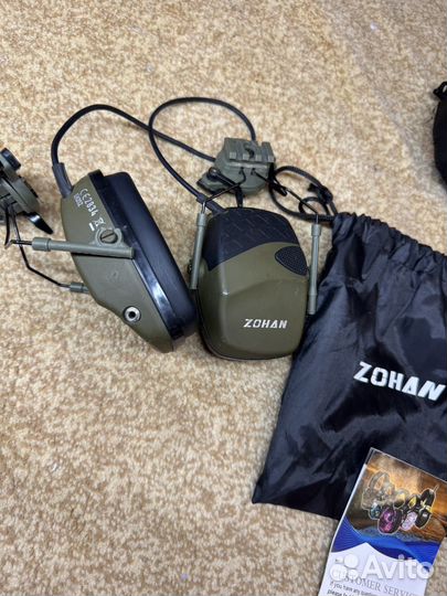 Тактические активные наушники на шлем