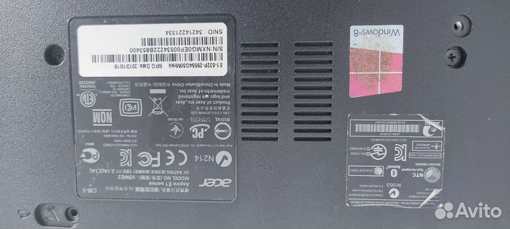 Ноутбук acer на запчасти