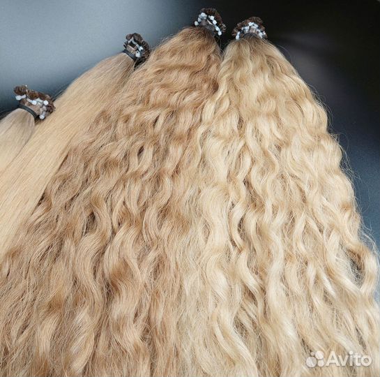 Волосы для наращивания Exclusive +, кудри, опт