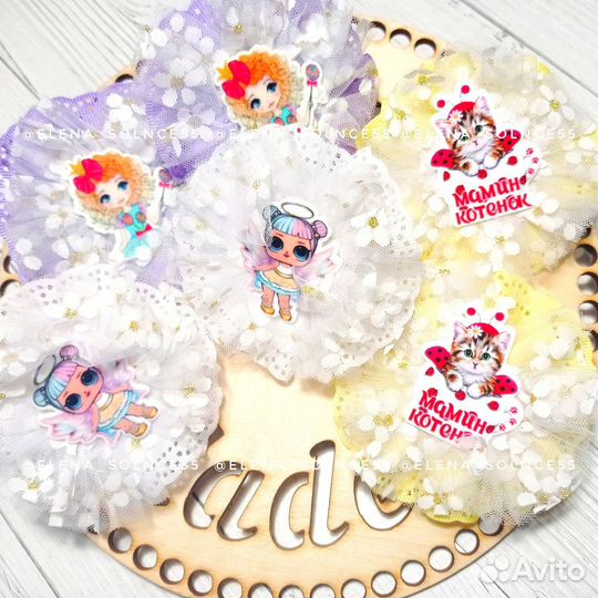 Бантики для девочек/ резиночки в садик