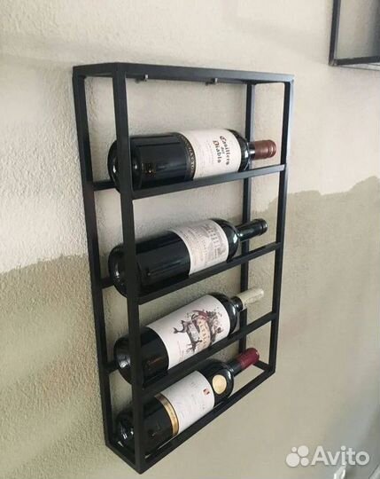 Винная полка лофт