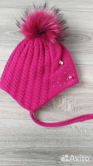Шапка зимняя для девочки 50 52
