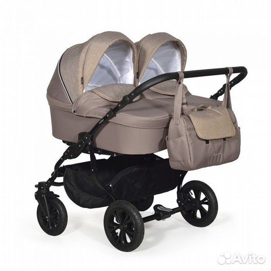 Indigo Коляска для двойни Charlotte 18 Duo 2 в 1