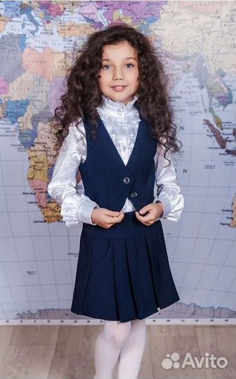 Школьная форма для девочки. Комплект 4 вещи