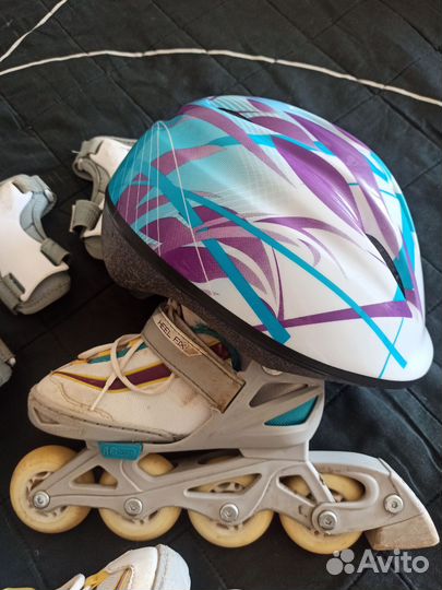 Роликовые коньки детские с защитой