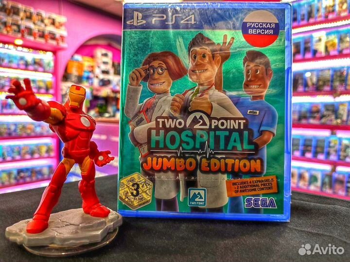 Диск PS4 Two Point Hospital Jumbo Edition (Новый)
