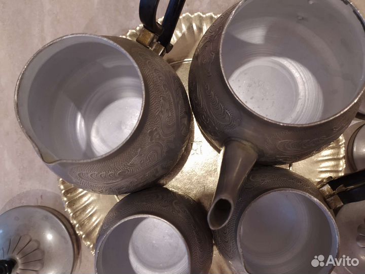 Набор чайник сахарница молочник