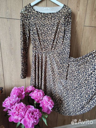 Леопардовое платье Zarina 42