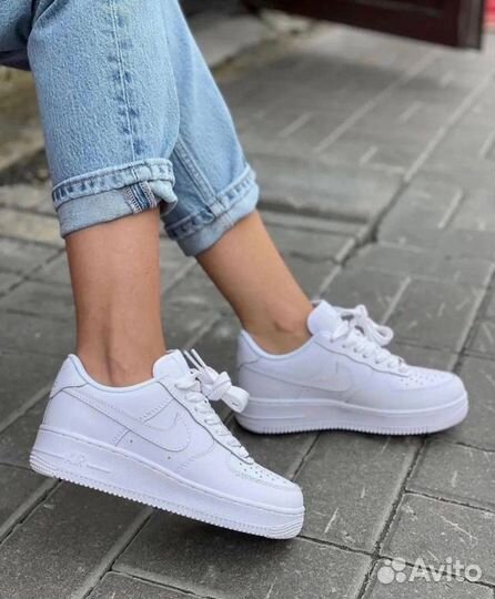 Кеды Nike Air force 1 натуральная кожа