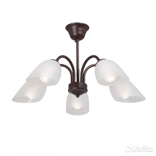 Люстра потолочная Vitaluce Альфа дарк 5 ламп 15м Е