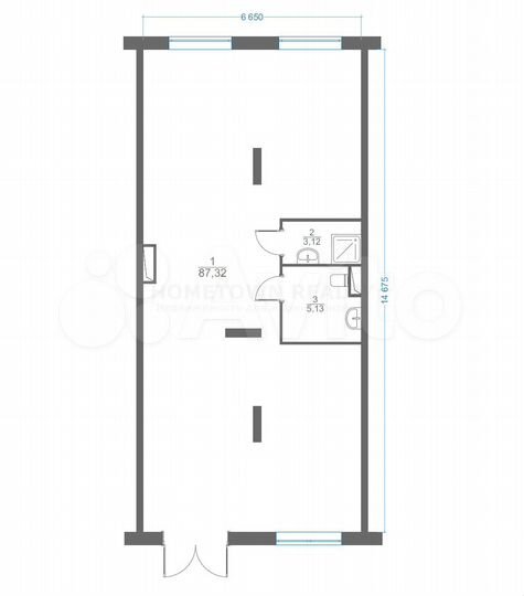 Свободного назначения, 93 м²