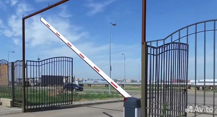 Установка шлагбаума