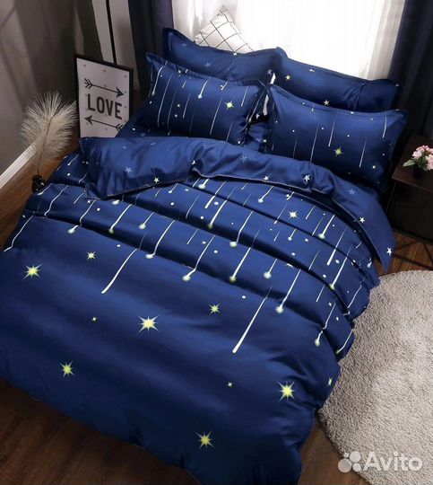 Белье постельное сатин-хлопок