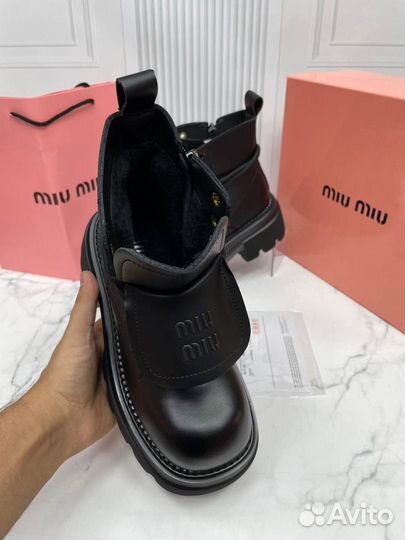 Ботинки женские зимние miu miu