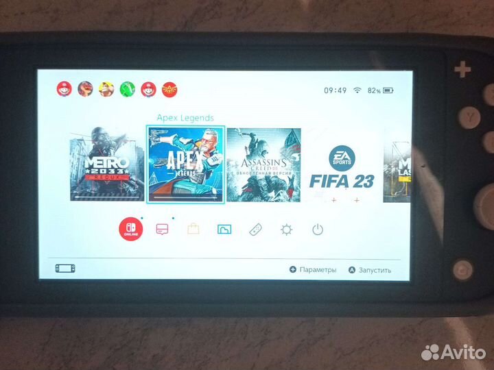 Nintendo switch lite с играми