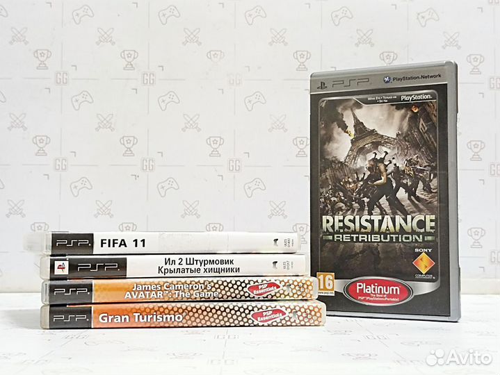 Набор из 5 игр на Sony PSP