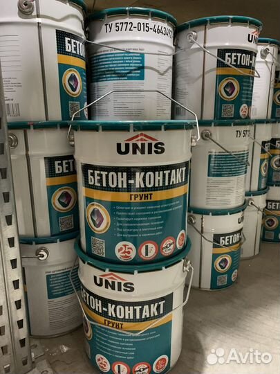 Грунтовка unis Бетон-Контакт Profi, 5 кг