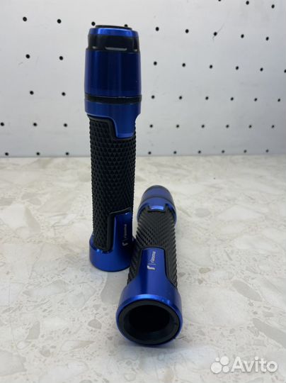 Грипсы С грузиками модель 4(синий)