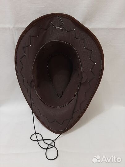 Шляпа Ковбоя замшевая Коричневая