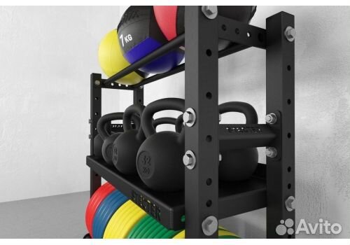 Стеллаж для инвентаря 1100-1160, чёрный