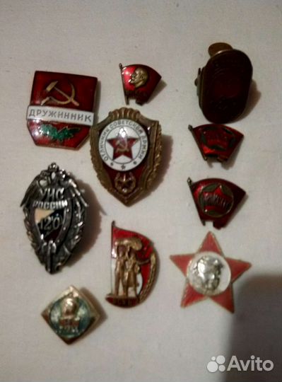 Значки знаки тяжёлые СССР