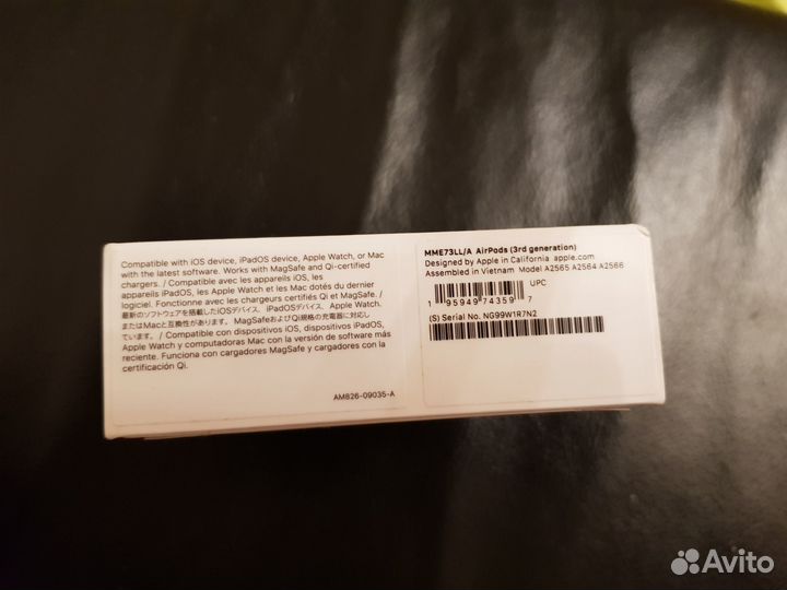 Наушники. Apple AirPods (3rd Generation)