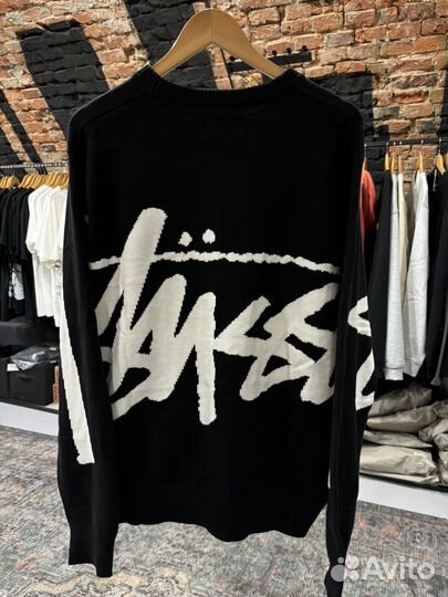 Свитер Stussy оригинал черный