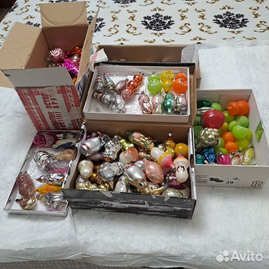 Елочные игрушки СССР поштучно