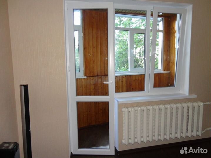 Выход на балкон с обшивкой