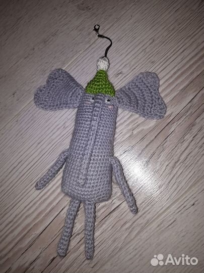 Вязаный Слон Аркадий.Амигуруми